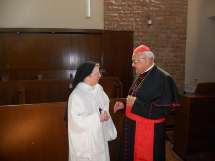 Kardinál Miloslav Vlk s Matkou Rosarií